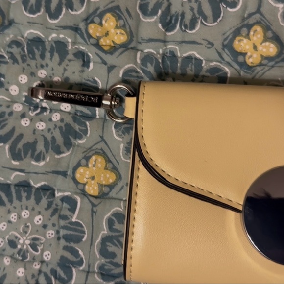 BCBGeneration yellow leather wallet/wristlet w/clip, NWOT. - Picture 2 of 9